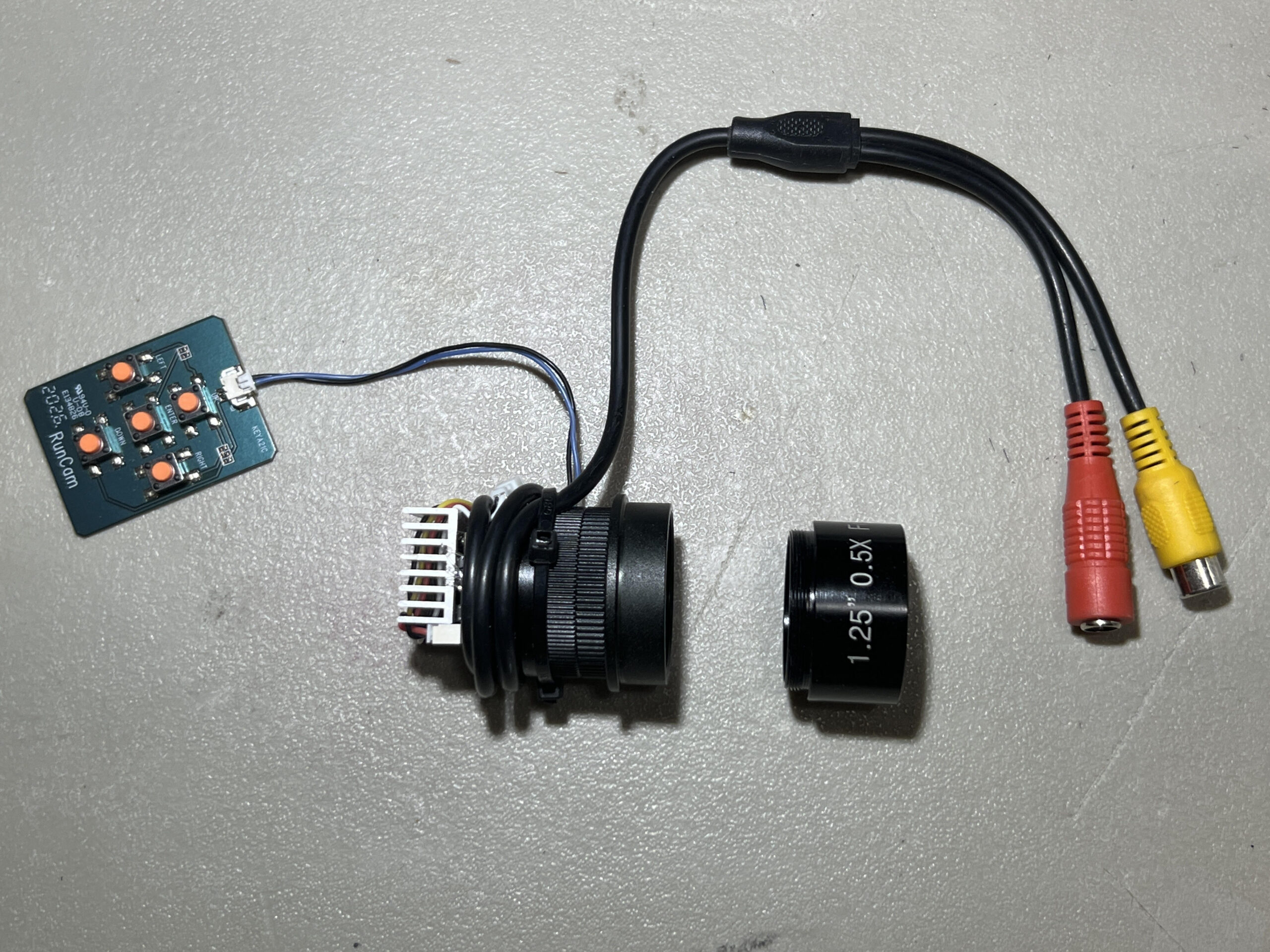 Kit 1 - Runcam Night Eagle 3 with heat sink, cables, original lens, all adapters and a 0.5X Focal Reducer